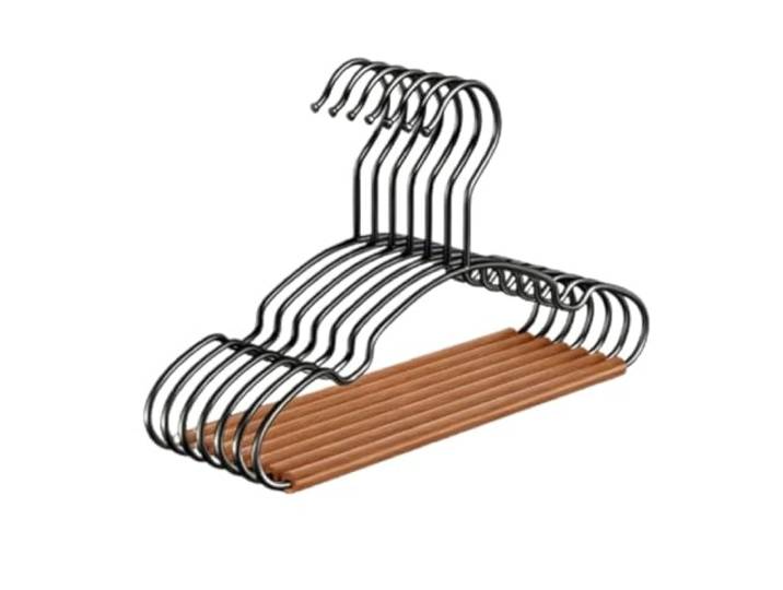 IWENZHKPA Kleiderbügel Kleiderbügel Aus Holz, Gebogener for Jacken, Hemden, Hosen Und Anzüge Bügel(50pcs)