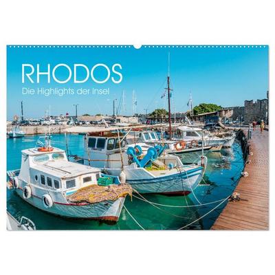 Rhodos - Die Highlights der Insel (Wandkalender 2026 DIN A2 quer), CALVENDO Monatskalender