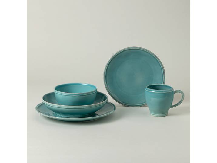 Service de table Fontana 5 pièces Turquoise/Turquoise