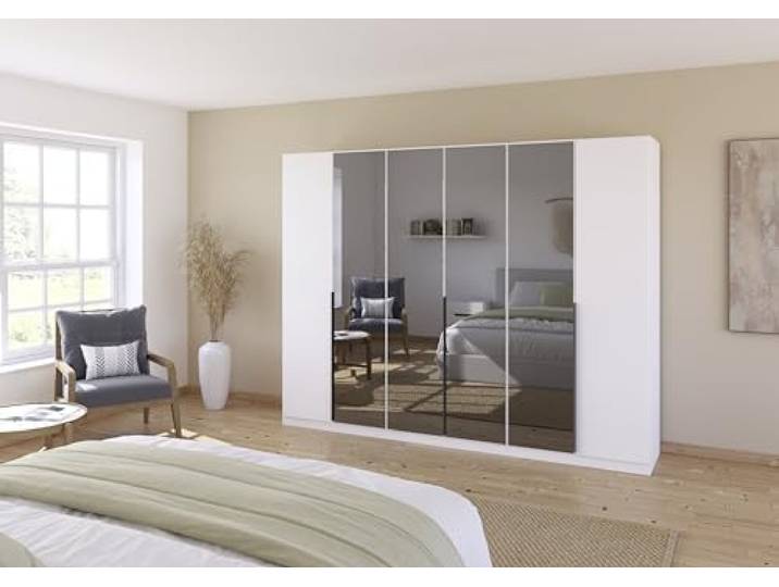 Rauch Möbel Skyla, Kleiderschrank, Farbe Weiß, Breite 271 cm