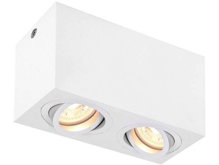 Triledo Double plafonnier à 2 lampes blanc GU10