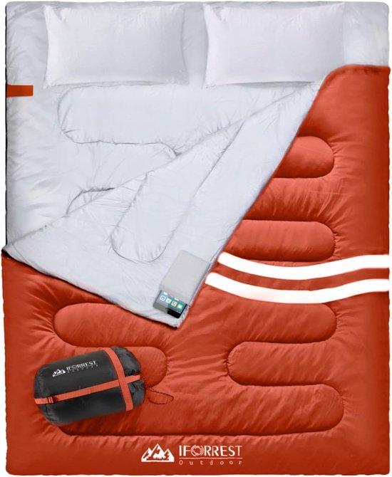 Schlafsack für zwei Erwachsene - für kalte Temperaturen (3-4 Jahreszeiten), extra breit und warm - Größe Queen XL