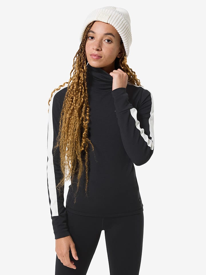 super.natural Rollkragenpullover "Bunny" in Schwarz - M