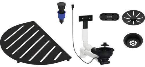BLANCO 527994, Montageset, Weiß, Schwarz, OOVALON 700-U, OOVALON 700-IF, 2,26 m (88.9"), 435 mm, 315 mm