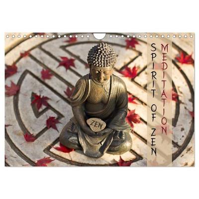 SPIRIT OF ZEN Meditation (Wandkalender 2027 DIN A4 quer), CALVENDO Monatskalender