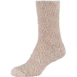 camano Cosy Pompom Crew Socken Damen 8201 - nature 35-38