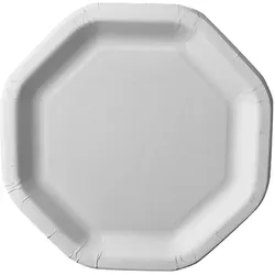 PAPSTAR 500 Teller, Pappe "pure" 8-eckig 23,5 cm x 23,5 cm weiss