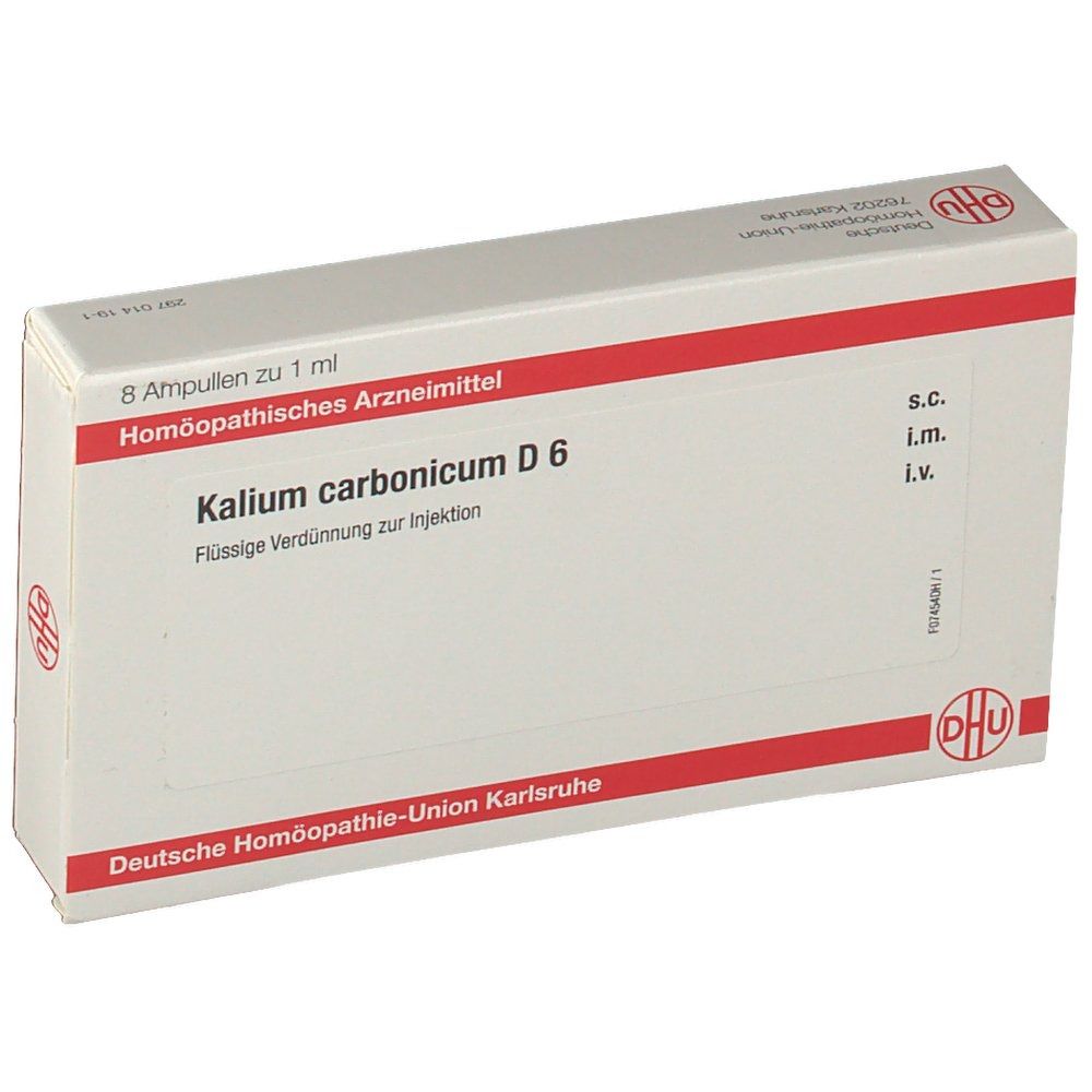 Kalium Carbonicum D 6 Ampullen 8x1 ml