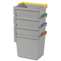 Numatic Schwenkbarer 5 Liter Eimer grau mit farbcodiertem Henkel blau