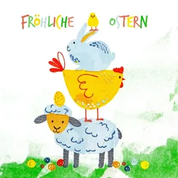 Home Fashion, Fröhliche Ostern, Lunch-Servietten aufgefaltetes Maß 33 cm x 33 cm, im Viertelfalz, 20 Stück pro Pack