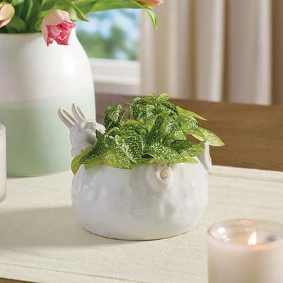 Resting Rabbit Tabletop Planter - Grandin Road