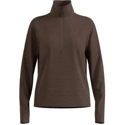 ODLO Damen Rollkragen m.RV lg.Arm Da ESSENTIAL THERMAL, Größe XL in Braun Braun