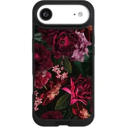 Nivocase Handyhülle für Apple iPhone Air Hülle NIVOpure Case Schwarz Blumen Blüte Rose (Apple iPhone Air), Smartphone Hülle, Schwarz