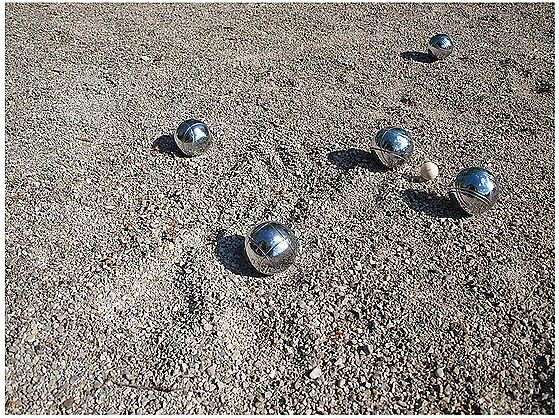 SCHILDKRÖT Boccia Set Stahl silber B