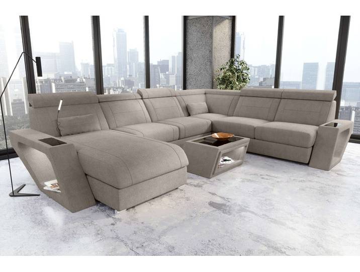 XXL Wohnlandschaft Catania Stoffsofa