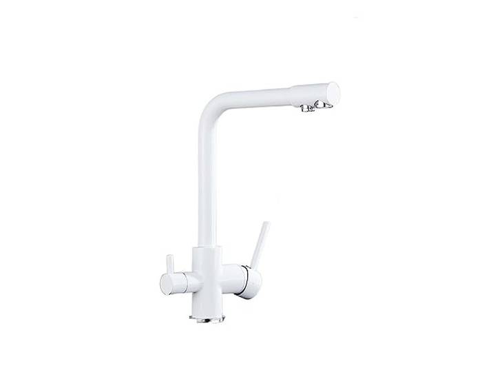 SWENEEN Rotatabkitchen Küchenarmatur-Wasserfilter, Einfach Zu Installierendes Reinigungssystem Für Spültischarmaturen, Ideal Für Trinkwasser, Verbessert Ihr Küchenerlebnis, Weiße,White Faucet