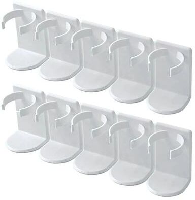 Inspire Essentials Wall Mounted Spice Rack Organizer Adjustable Spice Jar Holder Set Of 2 a