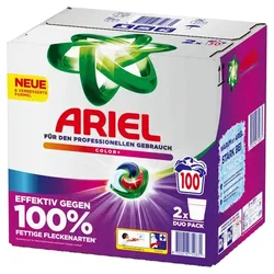 P&G Professional Ariel All in 1 Pods Geltabs Color 100 WL leistungsstarkes Ariel PRO Waschmittel, 100 Pods