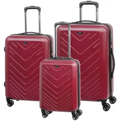 Check.In Mailand - 3er Trolleyset, Koffer, Rot