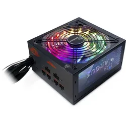 Inter-Tech Argus RGB-650W CM II Netzteil 20+4 pin ATX ATX Schwarz