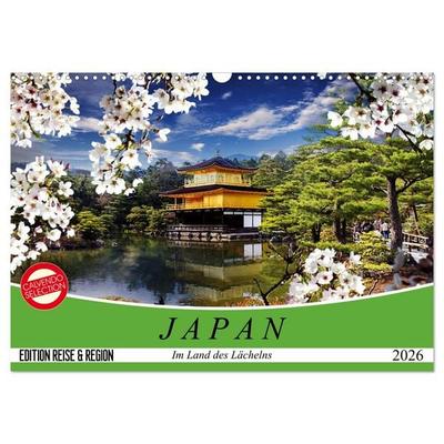 Japan. Im Land des Lächelns (Wandkalender 2026 DIN A3 quer), CALVENDO Monatskalender