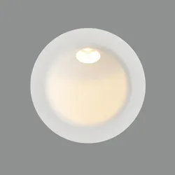 ACB Einbau-Wandleuchte REGAL, rund, Ø 8,0 cm, 3W, 245lm, 3000K, IP54, IK07, weiß ACB-E376710B