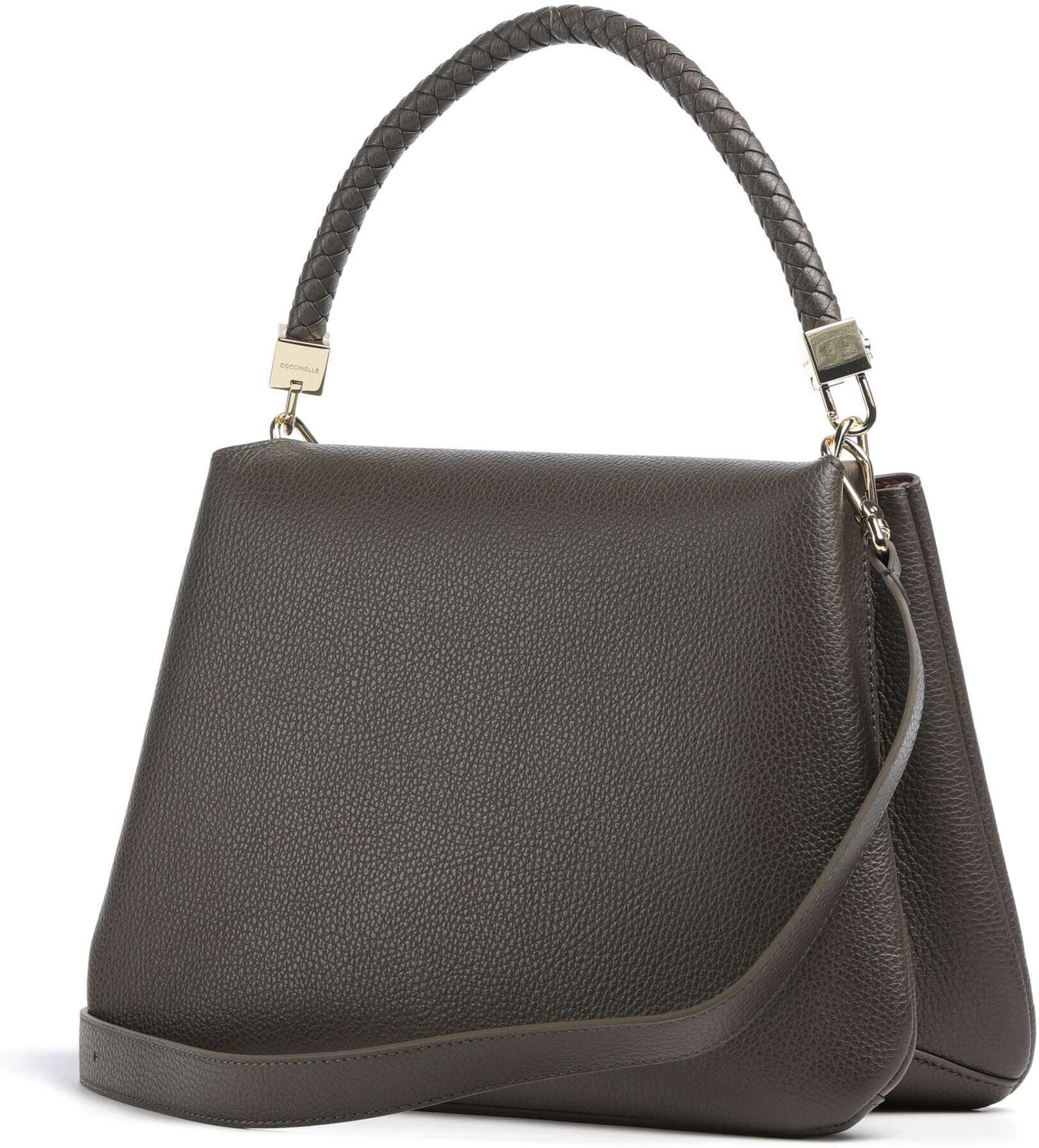 Coccinelle Tiggy Handtasche aus Leder, oliv