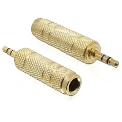 DeLOCK 65360 Kabeladapter 3.5 mm 6.35 mm Gold