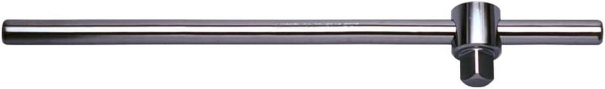 Schuifgreep met vergrendeling T-greep glijstuk matglans verchroomd Zilver 450 mm