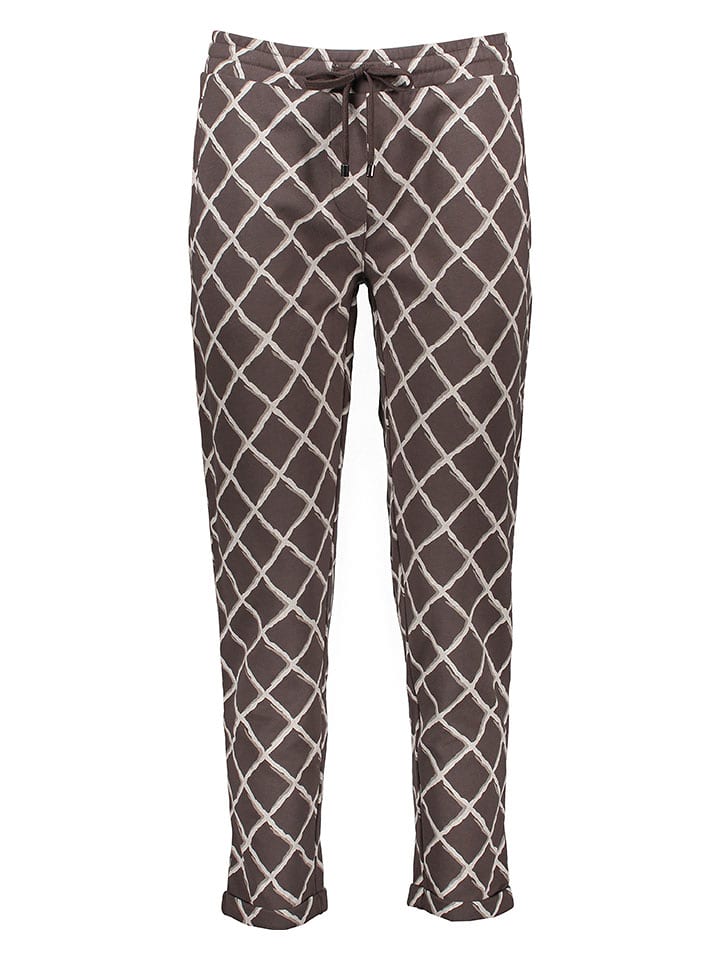 Juvia Pyjama-Hose in Duneklbraun - S