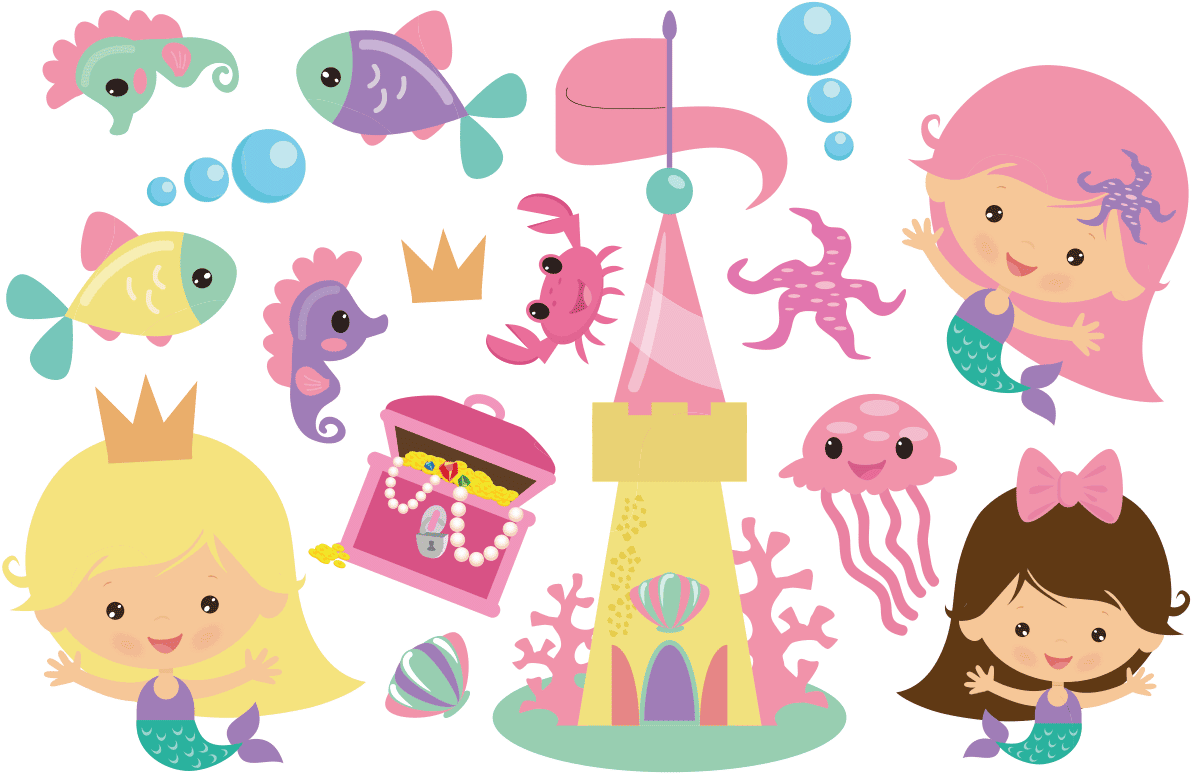 Ambiance-sticker Sticker les sirènes bébés