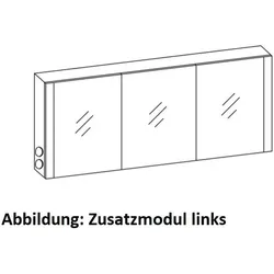 Artiqua LED-Spiegelschrank, Weiß Glanz, 071-SET-3-16-ZA-68 071-SET-3-16-ZA-68