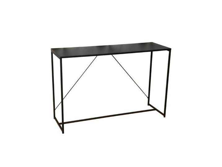 Console d'Entrée en Métal Noir - 120cm