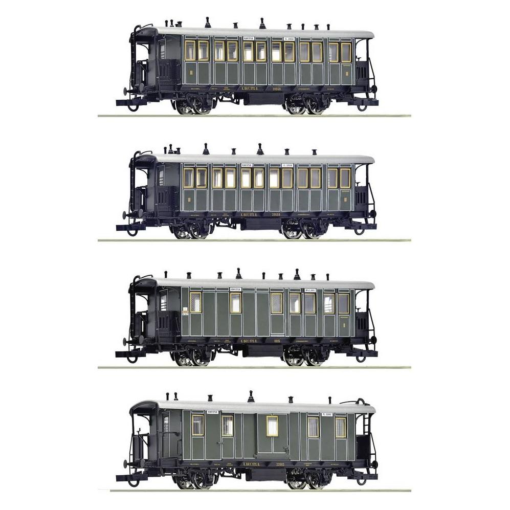 Roco 6200197 H0 4-tlg. Set: Lokalbahnzug der Königlich Bayerischen Staats-Eisenb (Spur H0) (6200197)