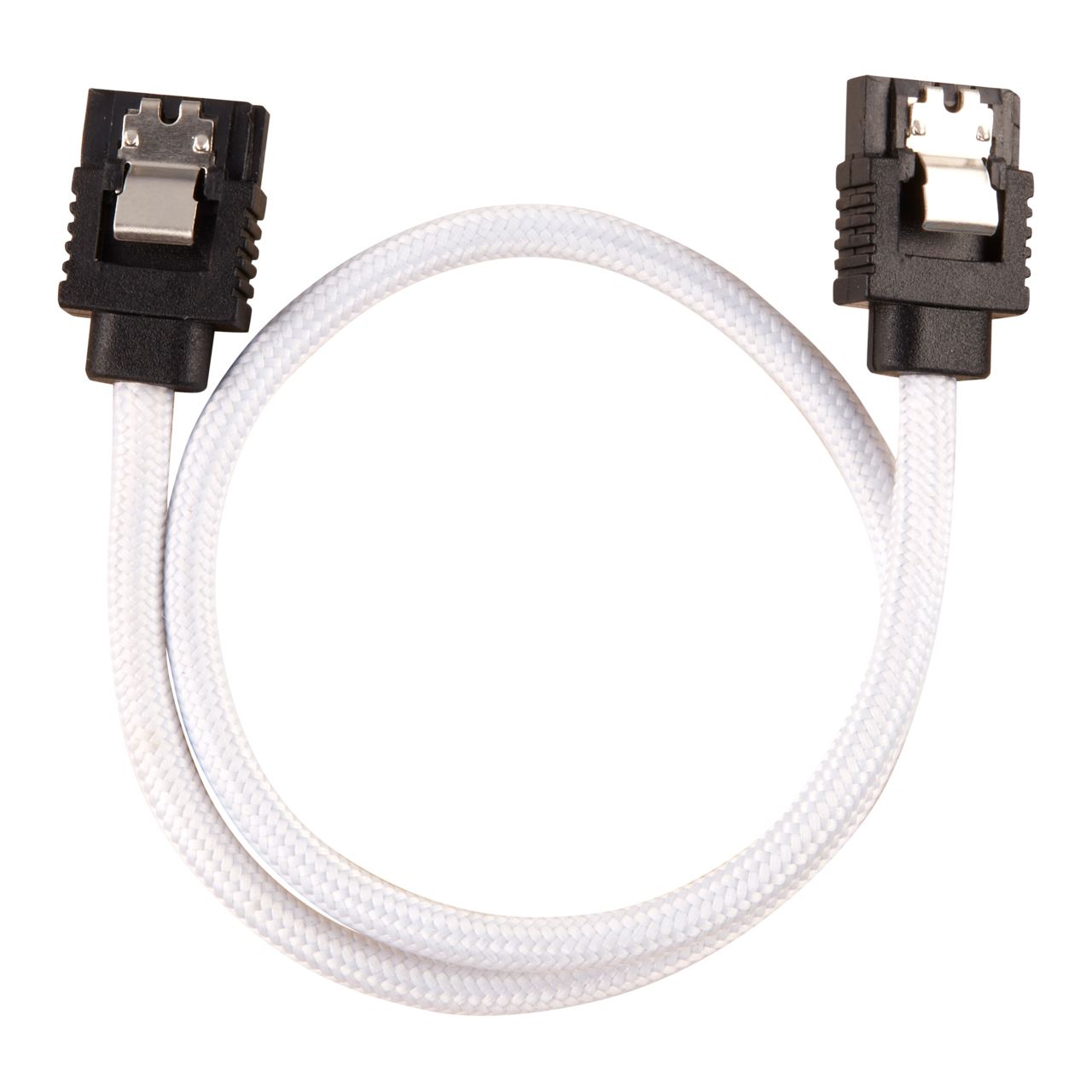 Corsair Premium Sleeved SATA-Kabel 30cm, weiss