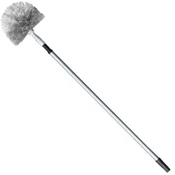 Deckenbesen Meiko Wand- und Deckenbesen rund grau/blau, mit Teleskopstiel 2x75cm