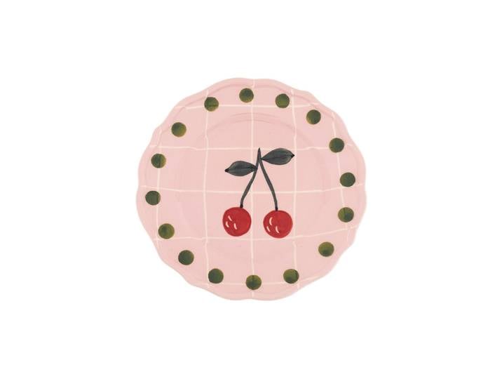 Bitossi Home - Assiette à dessert Quadri - Rose - Porcelaine