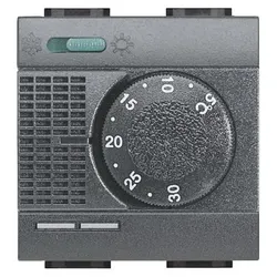 BTicino L4442 elektronisch Raumthermostat Heizung/Klima 5-30°C Anthrazit