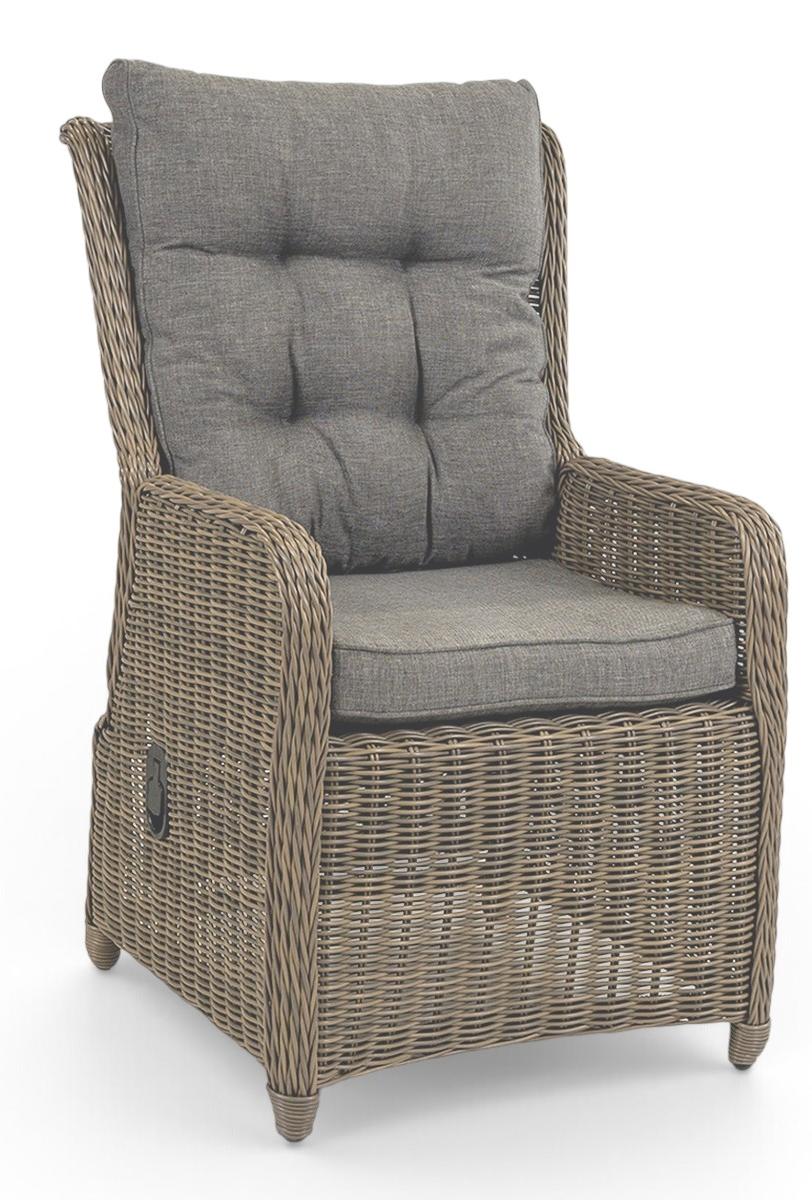 Verstellbarer Gartenstuhl Dublin | Sweet Brown | Rattan | 2er Set