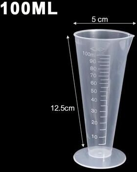 Inspired Finds Transparent Graduated Measuring Cup With Pour Spout Plastic Mixing Beaker For Kitchen And Craft Use slim 3.38 Fl Oz 3pcs