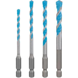 Bosch Bohrer Expert HEX-9 Multi Construction, 2608902368, 4-teiliges Set, 4 - 8 mm, Beton, Fliesen, Stahl, Holz