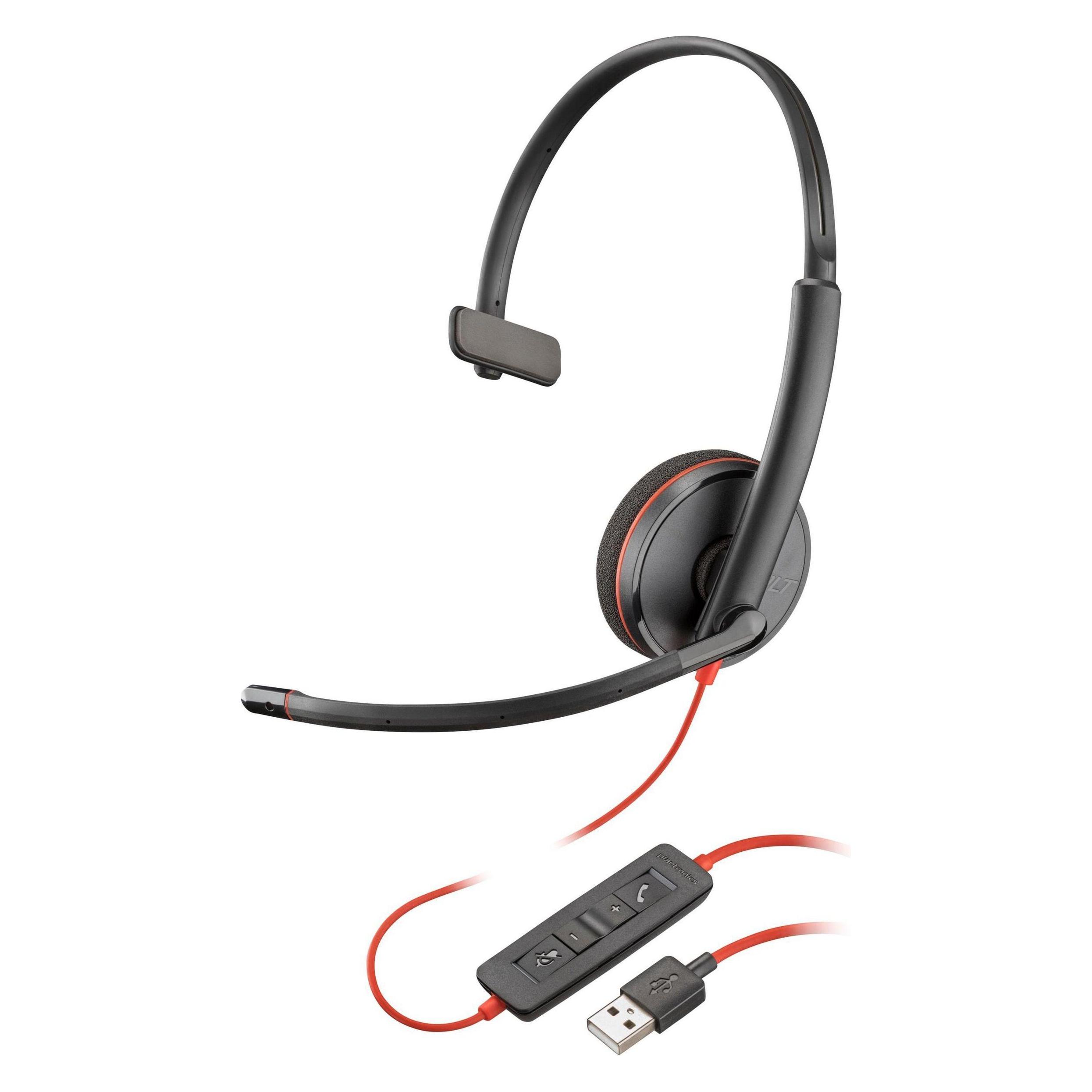 HP Poly Blackwire 3210 Monaural USB-A (Kabelgebunden, USB-A) (80S01AA)