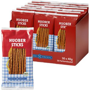 Huober Salzstangen Sticks, BIO, je 40 g, 30 Pack