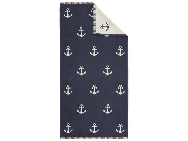 Dyckhoff Duschtuch Nautic 70x140cm, Maritimes Design, 100% Baumwolle, Navy Duschtuch, aus hochwertiger Baumwolle, ideal für maritime Liebhaber, strapazierfähig und pflegeleicht.