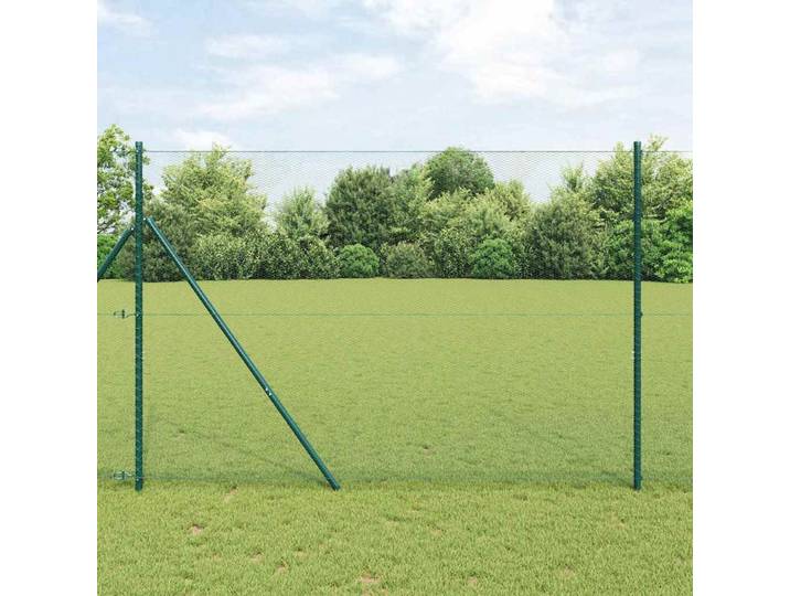 vidaXL Sechseckgeflechtzaun 1,6 x 10 m PVC Grün