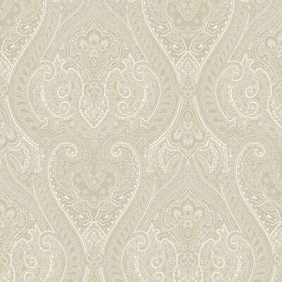 Galerie Wallcoverings Zen Collection Lace Damask Metallic Sheen Finish Non-woven Wallpaper Roll