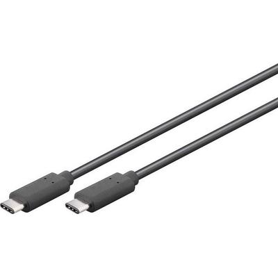 Goobay USB-Kabel USB 3.0 USB-C® Stecker, USB-C® Stecker 2.00 m Schwarz beidseitig verwendbarer Stecker 66508