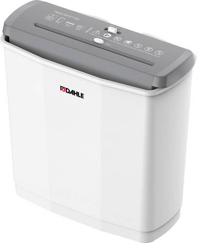 Dahle PS 60 Aktenvernichter 6 Blatt Streifenschnitt 6mm P-2 11l Vernichtet auch Heftklammern, Kreditkarte