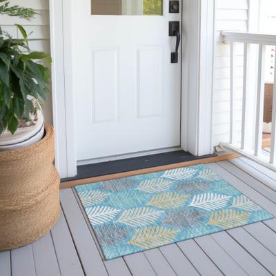Addison Rugs Machine Washable Indoor/ Outdoor Modern Fern Chantille Rug