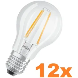 12er Sparset OSRAM E27 LED Lampe Retrofit Classic 6.5W wie 60W 6500K kaltweißes Licht in Birnenform
